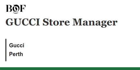 stipendio store manager gucci|Salary: Gucci Store Manager .